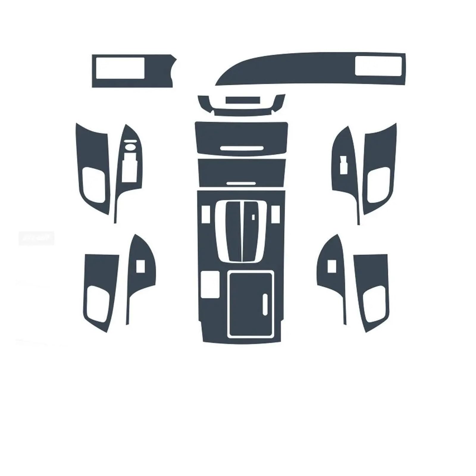 EOTCXJBX Mittelkonsole Transparente TPU-Schutzfolie Kompatibel for Accord 2016-2017 Autoinnenraum Anti-Kratzer Reparatur Zubehör Refi(Style A for LHD) von EOTCXJBX