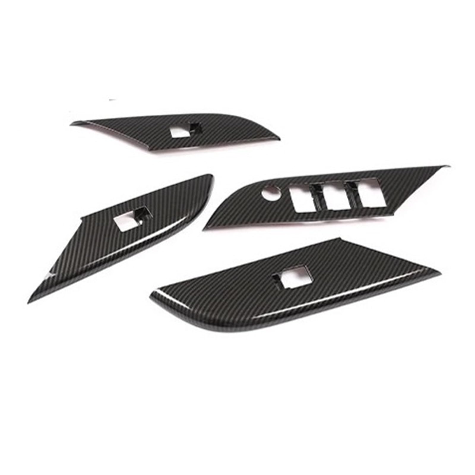 EOTCXJBX Mittelkonsolenrahmen, dekorativer Panel-Muster-Abdeckungsaufkleber, kompatibel mit Toyota Hilux 2015–2021, ABS-Kohlefaser, Auto-Styling, Innenausstattung(Type 7) von EOTCXJBX