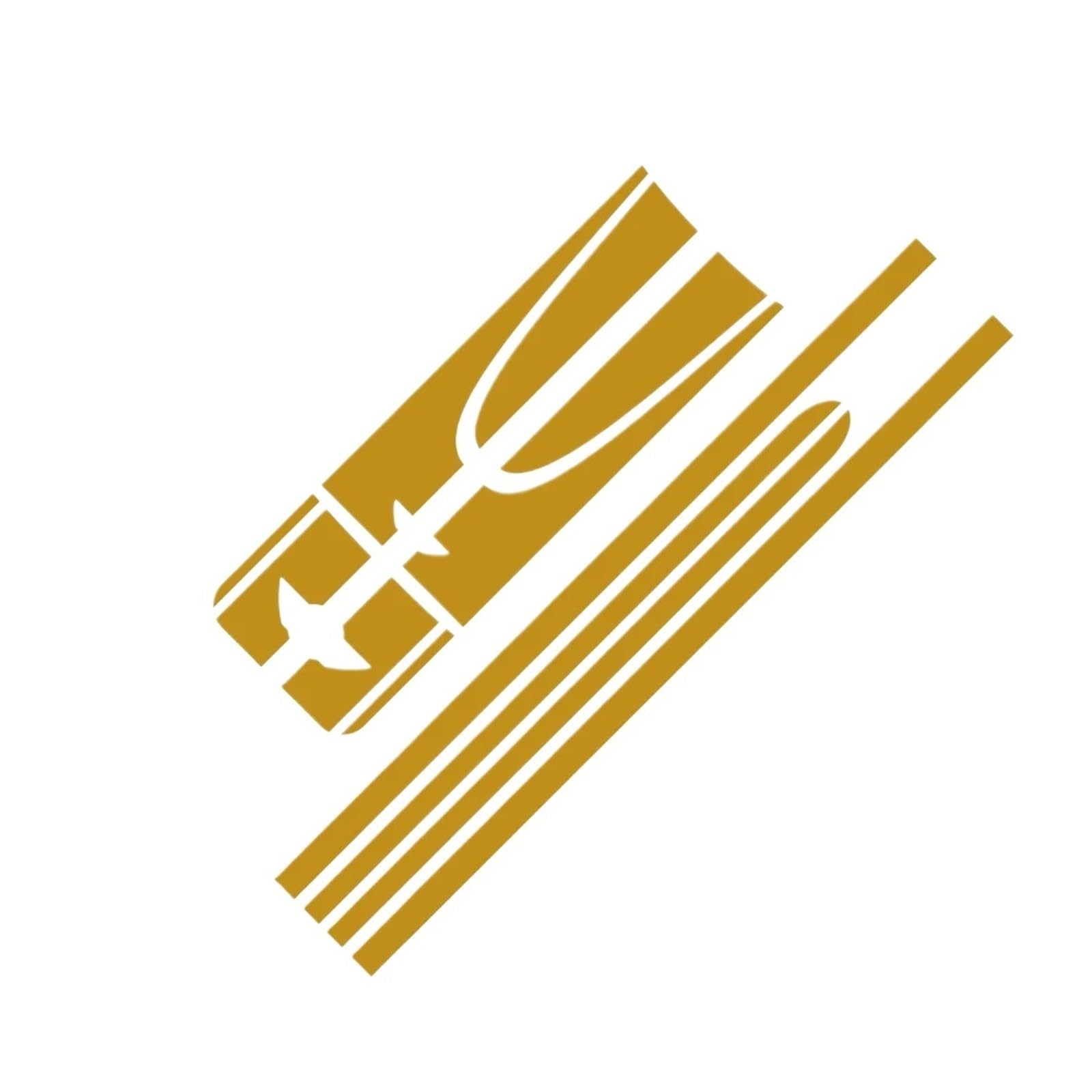 EOTCXJBX Motorhauben-Kofferraum-Seitentürstreifen Außenaufkleber Aufkleber Kompatibel for Mini Cooper S Countryman R60 Dekoration Auto-Styling-Zubehör(Gold) von EOTCXJBX