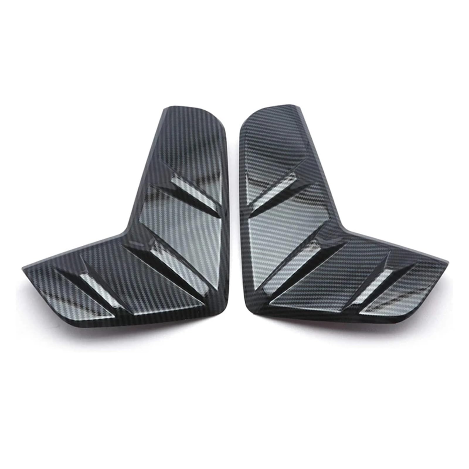 EOTCXJBX Nebelscheinwerfer-Abdeckung, Zierleisten, Aufkleber, kompatibel mit Toyota RAV4 2019 2020 2021 2022, Carbonfaser, Auto-Styling, Außenzubehör(Black) von EOTCXJBX