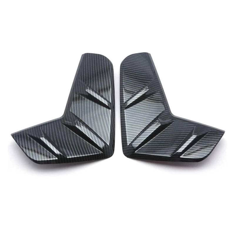 EOTCXJBX Nebelscheinwerfer-Abdeckung, Zierleisten, Aufkleber, kompatibel mit Toyota RAV4 2019 2020 2021 2022, Carbonfaser, Auto-Styling, Außenzubehör(Black) von EOTCXJBX