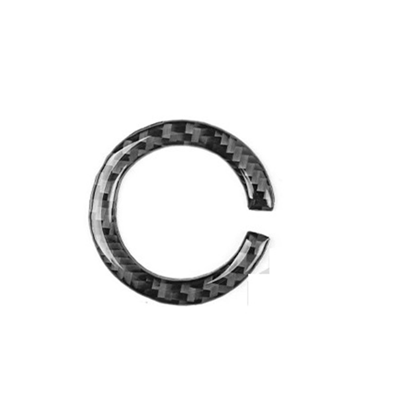 EOTCXJBX Radio-Luftauslässe, Schalttür-Hebeplatten-Kit, kompatibel mit Dodge Durango 2014–2020, Carbonfaser-Autoinnenausstattung, dekorative Aufkleber(Start Stop Button) von EOTCXJBX