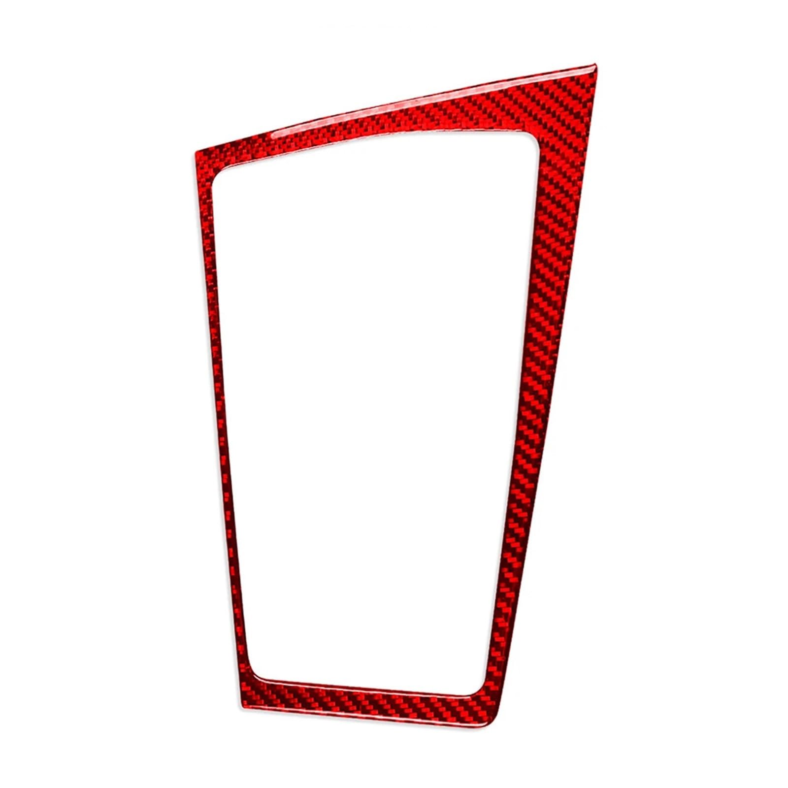 EOTCXJBX Rahmenabdeckung for die Schalttafel, kompatibel mit VW Golf 8 MK8 2021 2022 2023, RHD, Carbonfaser, Auto-Innenaufkleber, Zubehör(Carbon Fiber Red) von EOTCXJBX