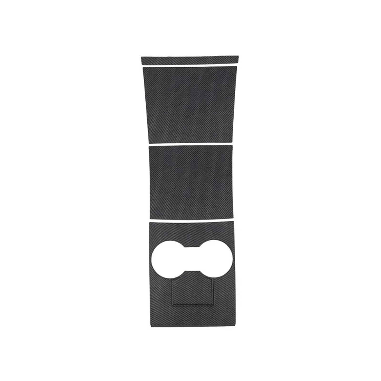 EOTCXJBX Schutzpatch-Aufkleber for das zentrale Bedienfeld, kompatibel mit Tesla Model 3 Y 2017–2020, ABS-Kohlefaser, Auto-Styling, Innenausstattung(Matte Carbon ABS) von EOTCXJBX