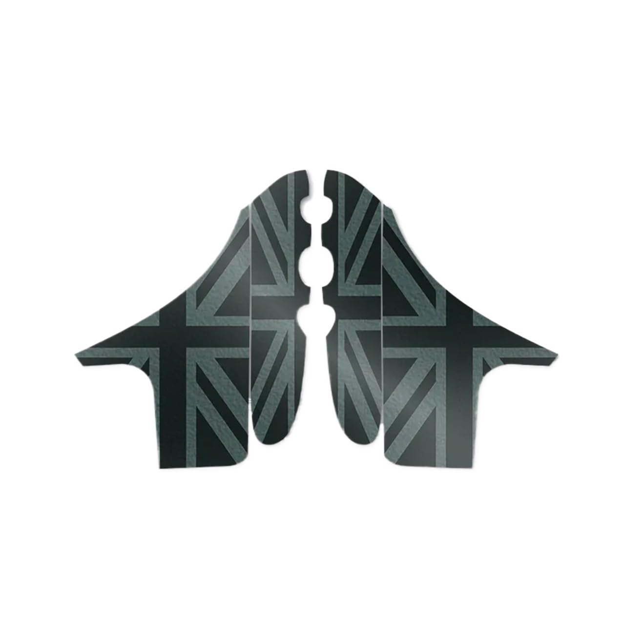 EOTCXJBX Seitenaufkleber aus Leder for Mini Cooper, kompatibel mit R55 R56 R57 R58 R59, Auto-Styling, Innenausstattung(Night Jack) von EOTCXJBX