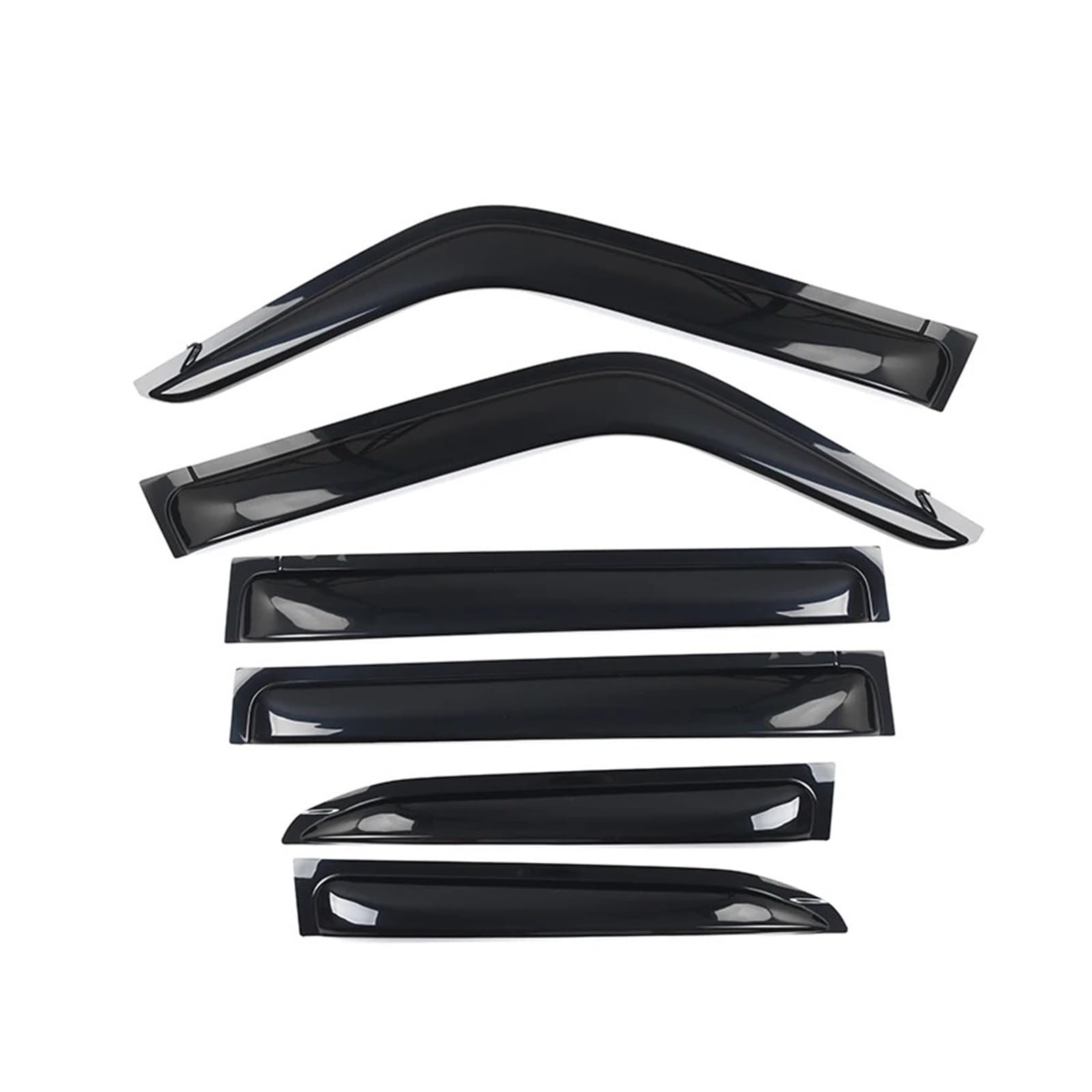EOTCXJBX Seitenfenster-Deflektor, Regenschutz, Visier, kompatibel mit Toyota Land Cruiser 250 Prado Lc250 2024 1958, Upgrade-Zubehör for die Außendekoration(A Style Black) von EOTCXJBX