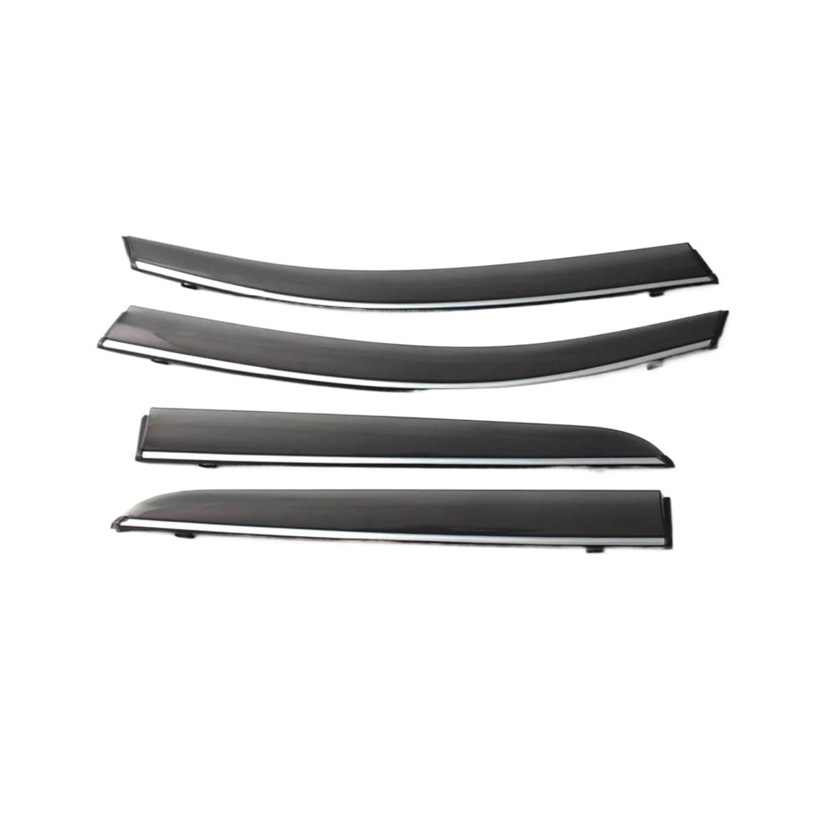 EOTCXJBX Seitenfenster-Windabweiserhaken, getönte Fensterblenden, kompatibel mit Toyota Hilux Vigo 2012 2013 2014, Wetterschutz, Wind- und Regenschutz, Windabweiser for LKW von EOTCXJBX