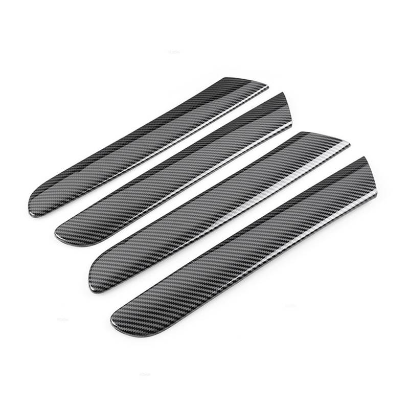 EOTCXJBX Tür-/Fensterverkleidungsstreifen, Abdeckungsverkleidung, kompatibel mit VW Golf 6 MK6 2008–2013, 4 Stück, ABS-Kohlefaser, Auto-Innenaufkleber, Zubehör von EOTCXJBX
