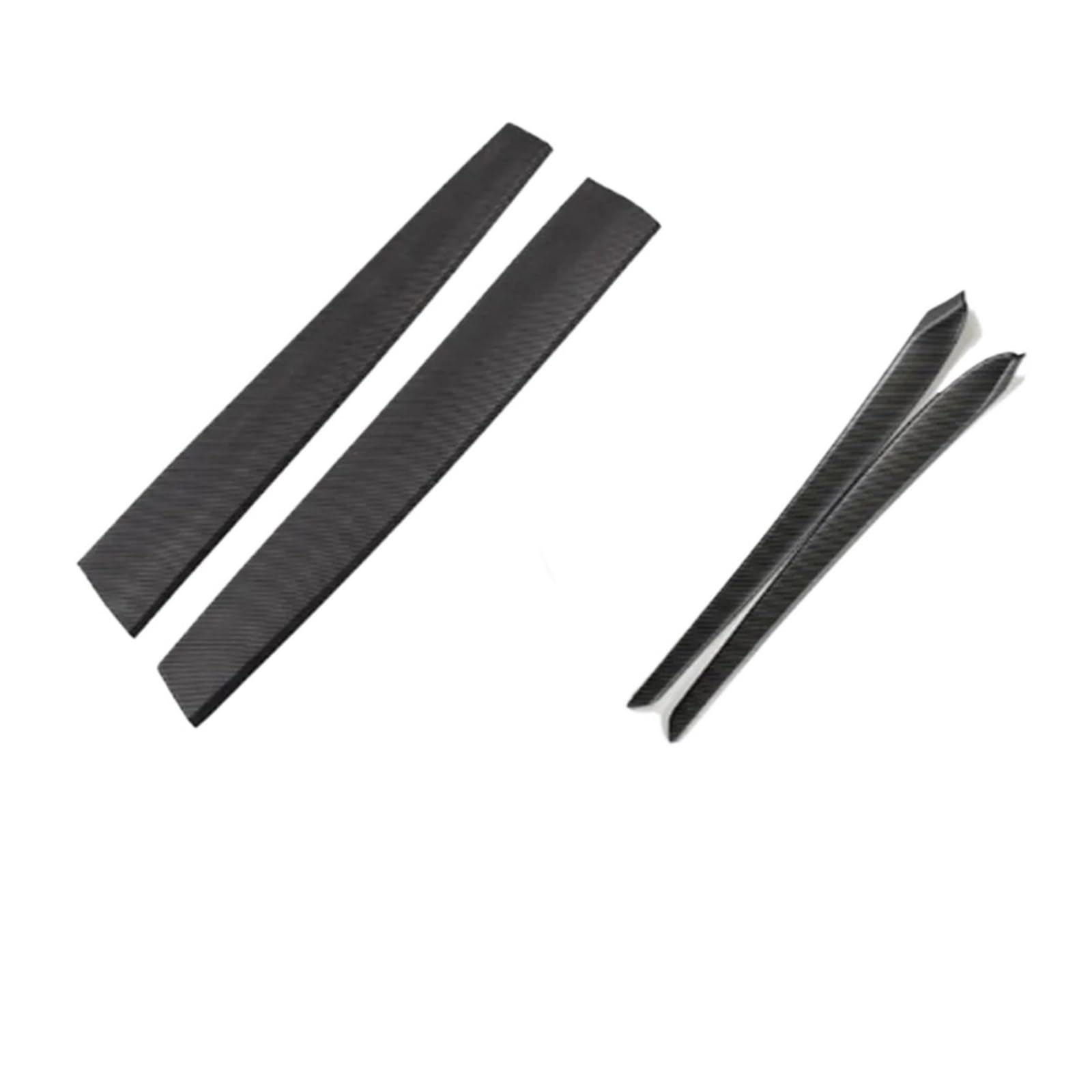 EOTCXJBX Türverkleidungsstreifen-Abdeckungsaufkleber, kompatibel for Tesla Model 3 Y 2021–2024, Kohlefaser-ABS, Auto-Styling, Innenzubehör(Carbon Matte 4PCS) von EOTCXJBX