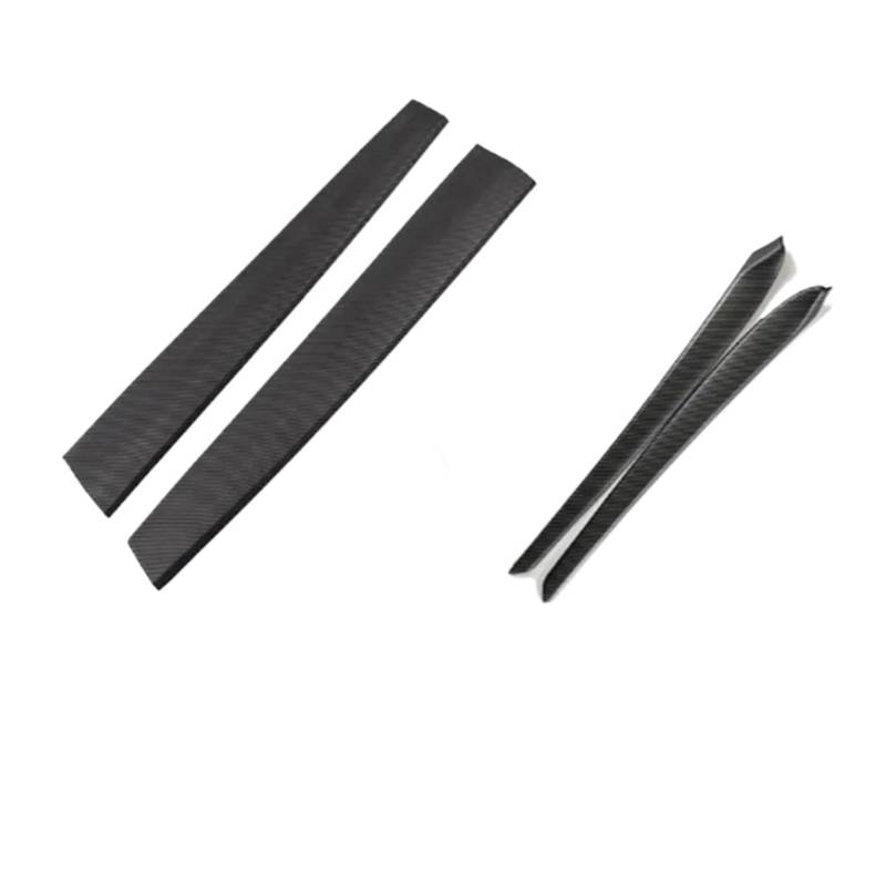 EOTCXJBX Türverkleidungsstreifen-Abdeckungsaufkleber, kompatibel for Tesla Model 3 Y 2021–2024, Kohlefaser-ABS, Auto-Styling, Innenzubehör(Carbon Matte 4PCS) von EOTCXJBX