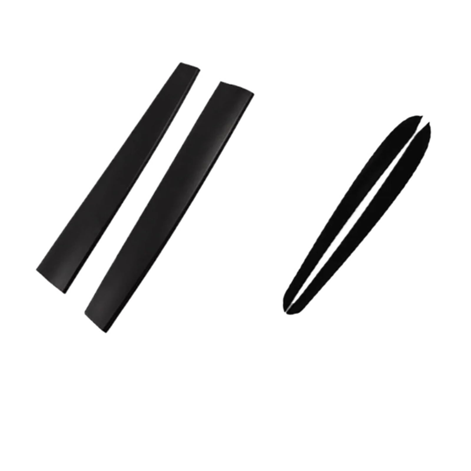 EOTCXJBX Türverkleidungsstreifen-Abdeckungsaufkleber, kompatibel for Tesla Model 3 Y 2021–2024, Kohlefaser-ABS, Auto-Styling, Innenzubehör(Matte Black 4PCS) von EOTCXJBX