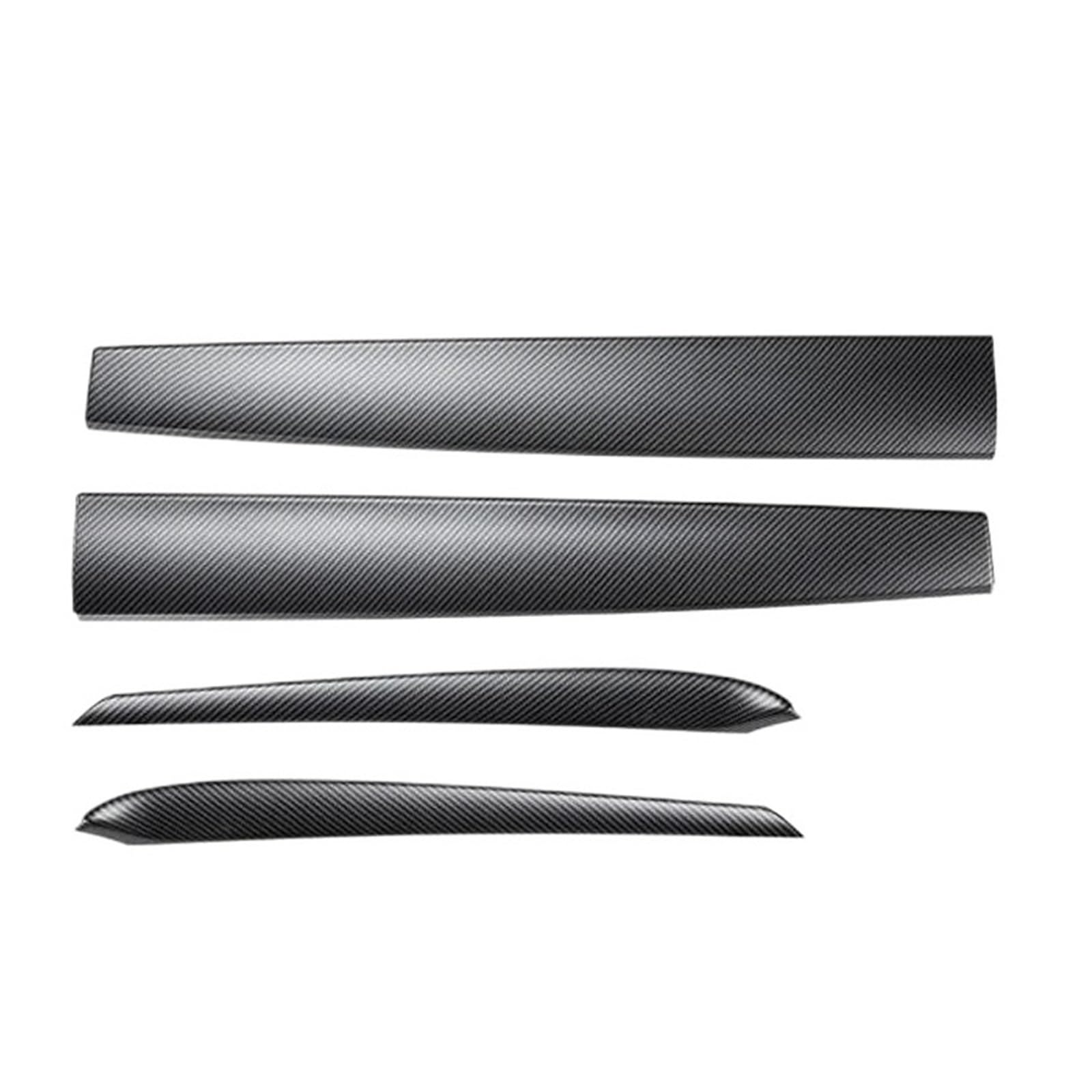 EOTCXJBX Türverkleidungsstreifen-Abdeckungsaufkleber, kompatibel for Tesla Model 3 Y 2021–2024, Kohlefaser-ABS, Auto-Styling, Innenzubehör(Matte White 4PCS) von EOTCXJBX