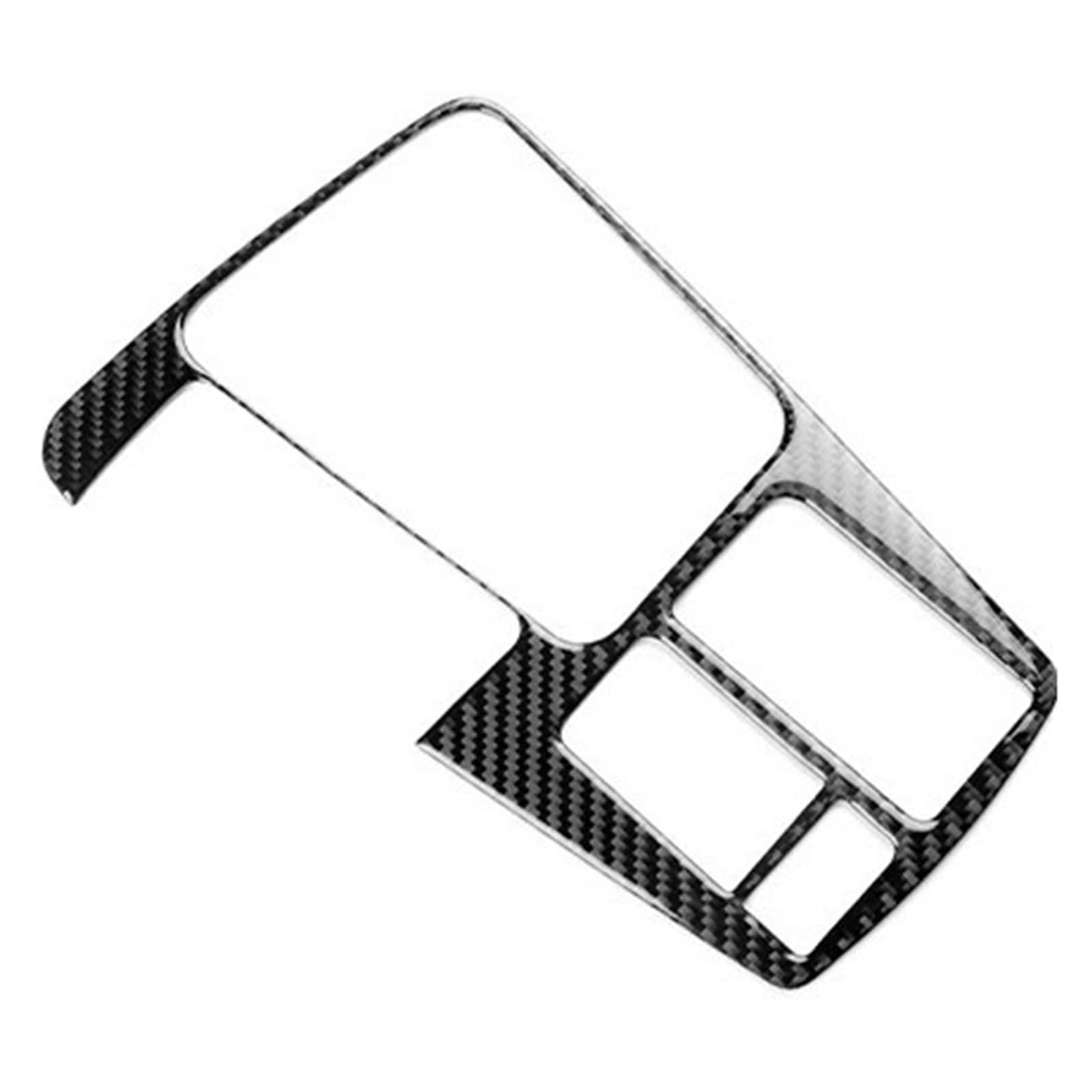 EOTCXJBX Verkleidung des inneren Schalthebelrahmens, kompatibel mit Seat Leon 2017 2018 2019 LHD RHD, echte weiche Kohlefaser, Auto-Innenaufkleber, Zubehör(for LHD Black) von EOTCXJBX