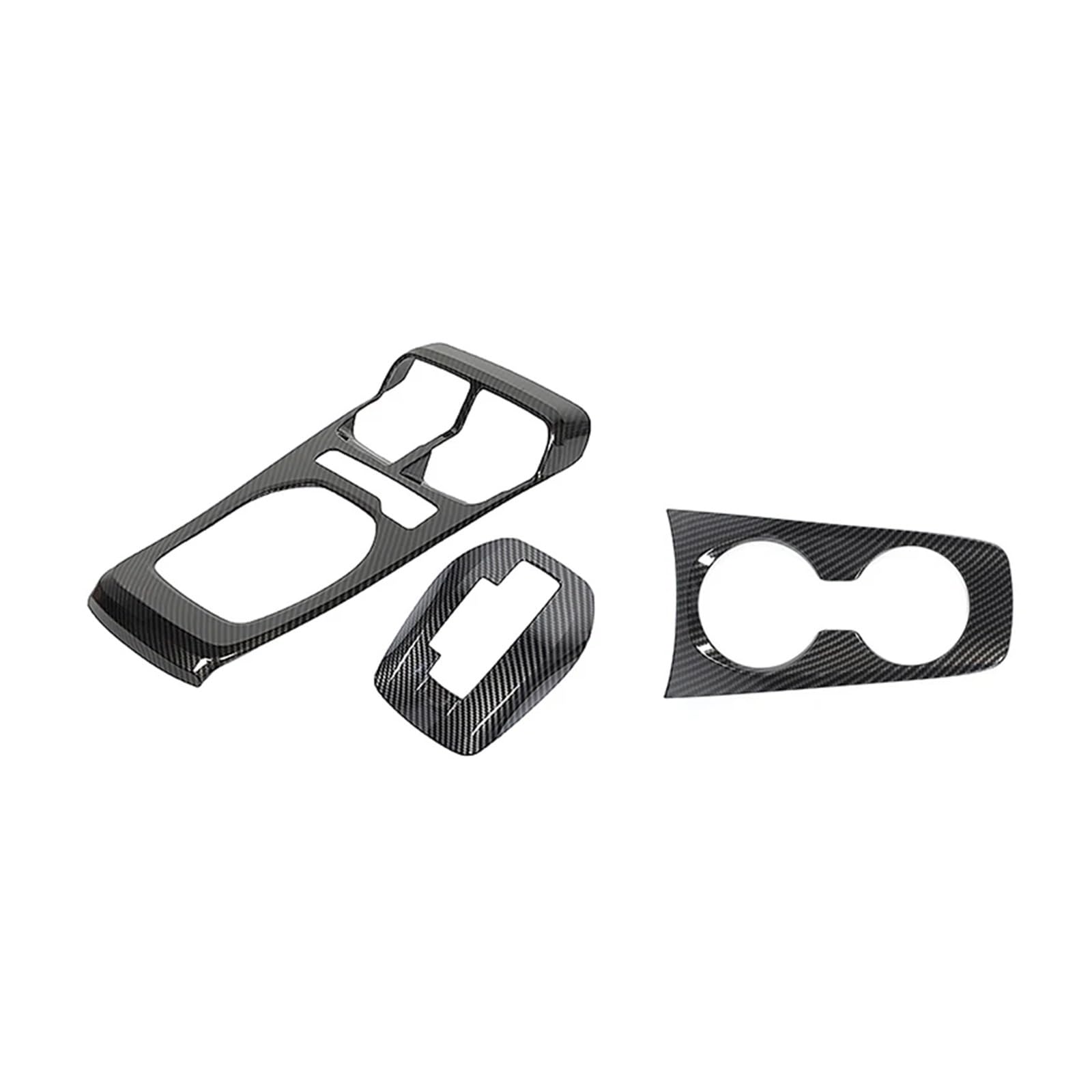 EOTCXJBX Vorderer Getränkehalter, Schalthebel-Dekorationsabdeckungssatz, kompatibel mit Camaro 2010–2015, ABS-Kohlefaser, Auto-Innenaufkleber, Zubehör(Type 11) von EOTCXJBX