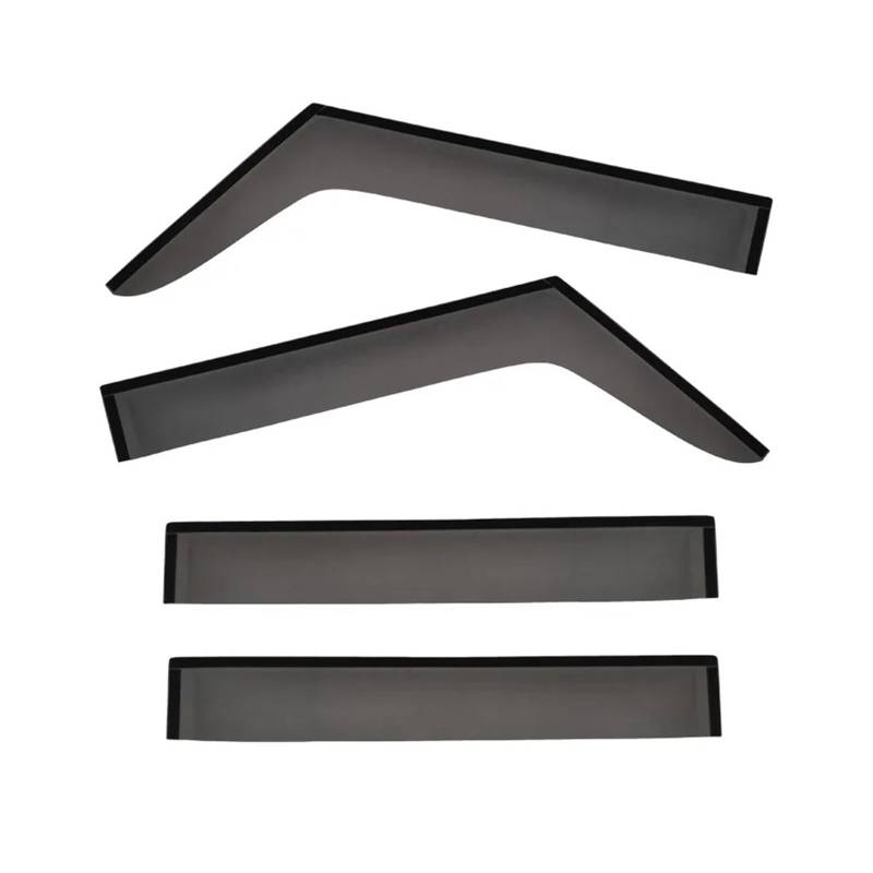 EOTCXJBX Windabweiser for LKWs, kompatibel mit Jeep Gladiator 2019+, Schwarze Autofenster-Visier-Markisen von EOTCXJBX