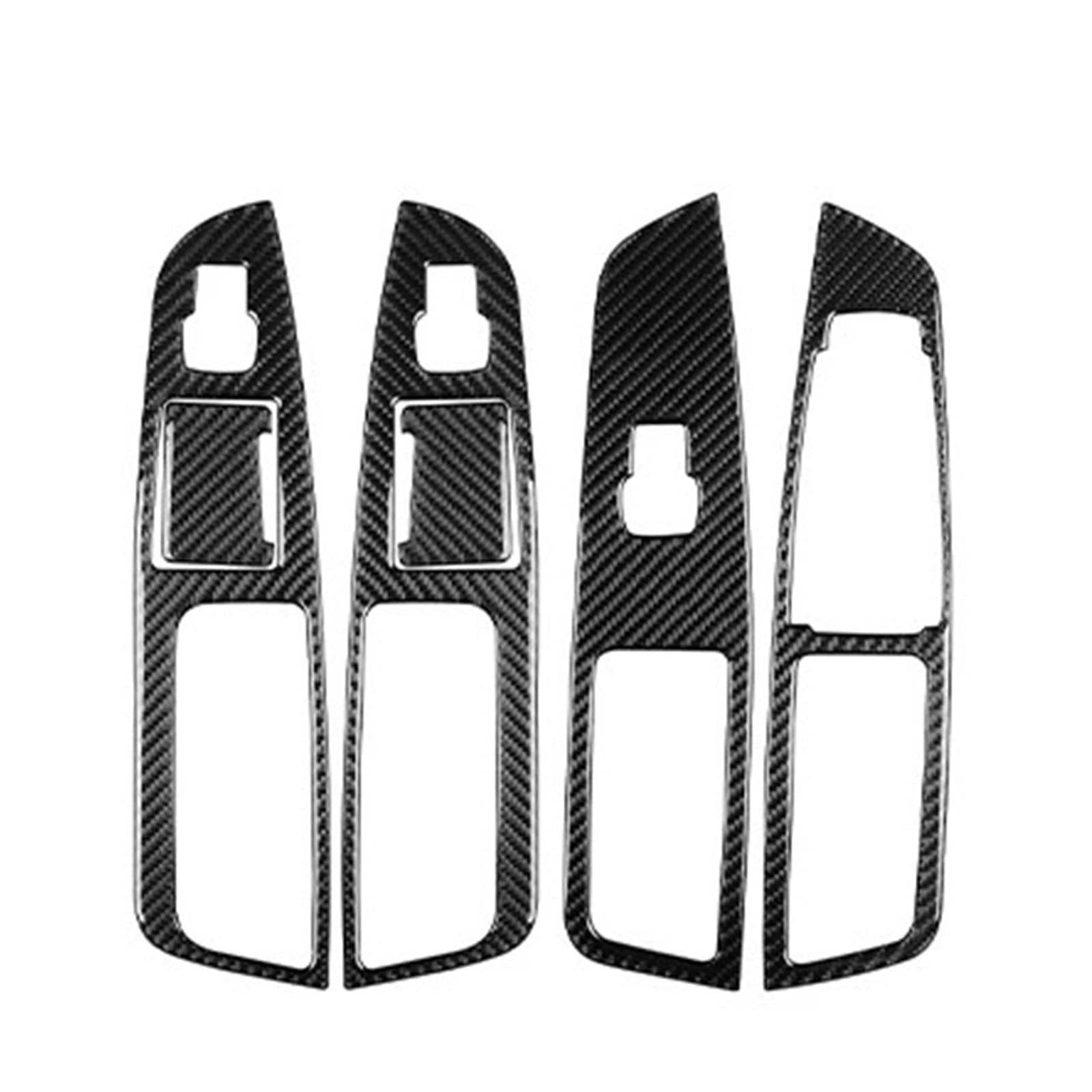 EOTCXJBX Zentralverriegelung Schalthebel Wasserbecher Türhebeplatte Anzug Kompatibel for Edge 2015-2019 Carbonfaser-Autozubehör Dekorative Aufkleber(Type 4) von EOTCXJBX