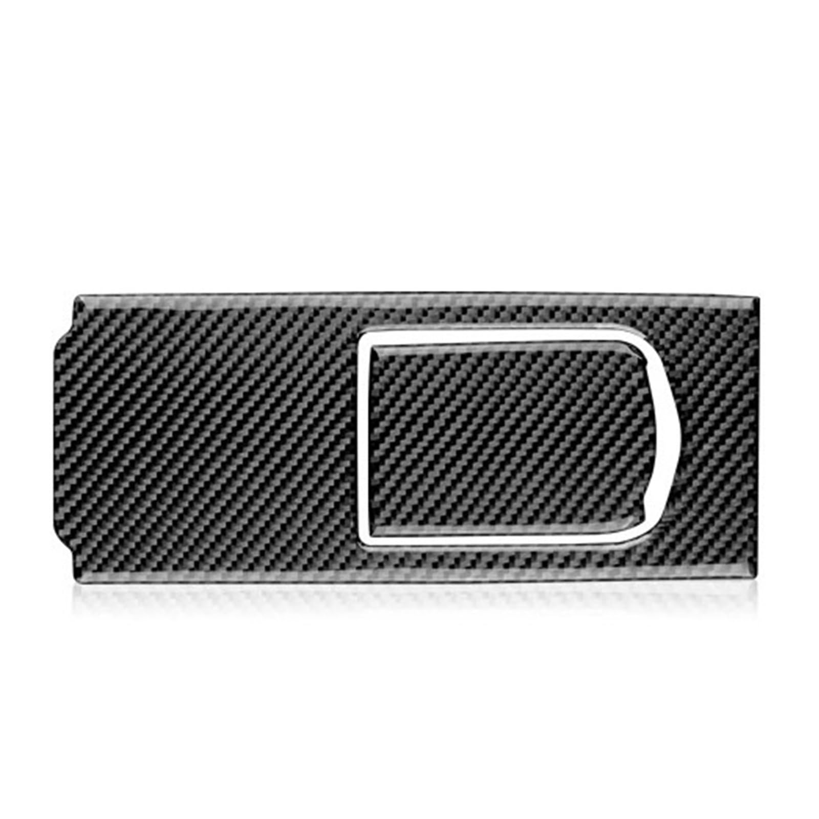 EOTCXJBX Zierleiste for die hintere Bedienfeldabdeckung, kompatibel mit Porsche Panamera 2010–2016, echte Kohlefaser, Auto-Styling, Innenausstattung(Black 01) von EOTCXJBX