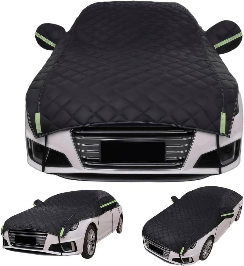 Hagelschutz-Autoabdeckung, gepolsterte Autoabdeckung for Hagelschutz for SUV/Limousine/Schrägheck (weiß, Limousine)(Black,Hatchback) von EPASHA