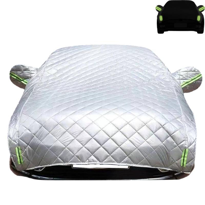 Hail Protector Car Cover,5-Layer Padded Anti-Hail Car Cover, Heavy Duty Waterproof SUV/Sedan Protector with Reflective Strips, Universal Fit for All Weather (2025 Upgraded) (White)(Hatchback) von EPASHA