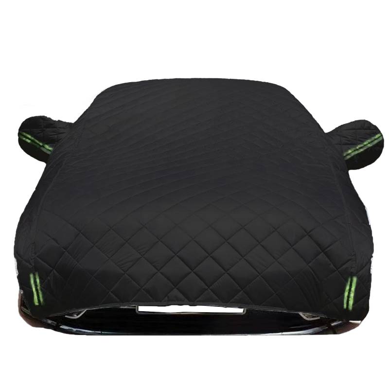 Hail Protector Car Cover - 5-Layer Padded Anti-Hail Shield for SUV/Sedan | Rain Protection & Windproof with Reflective Strips | Universal Fit All-Weather Protection (2025 Upgraded) (Black,Hatchback)(B von EPASHA