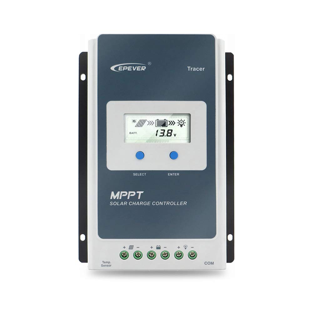 EPEVER® 10A MPPT Solarladeregler 12V/24V Automatische Identifizierung mit LCD-Display für Kommunikation Basisstationen und HaushaltsSysteme - Tracer 1210AN von EPEVER