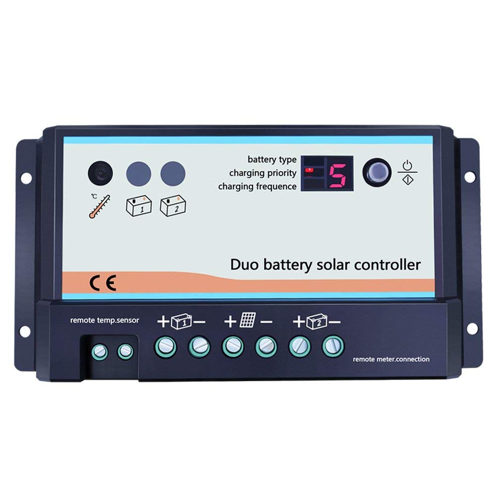 Epever Solarladeregler mit 2 Batterien, 20 A, 12 V, 24 V, Solarregler für Wohnmobil und Boote Epever Solarladeregler mit 2 Batterien, 20 A, 12 V, 24 V, Solarregler für Wohnmobil und Boote von EPEVER