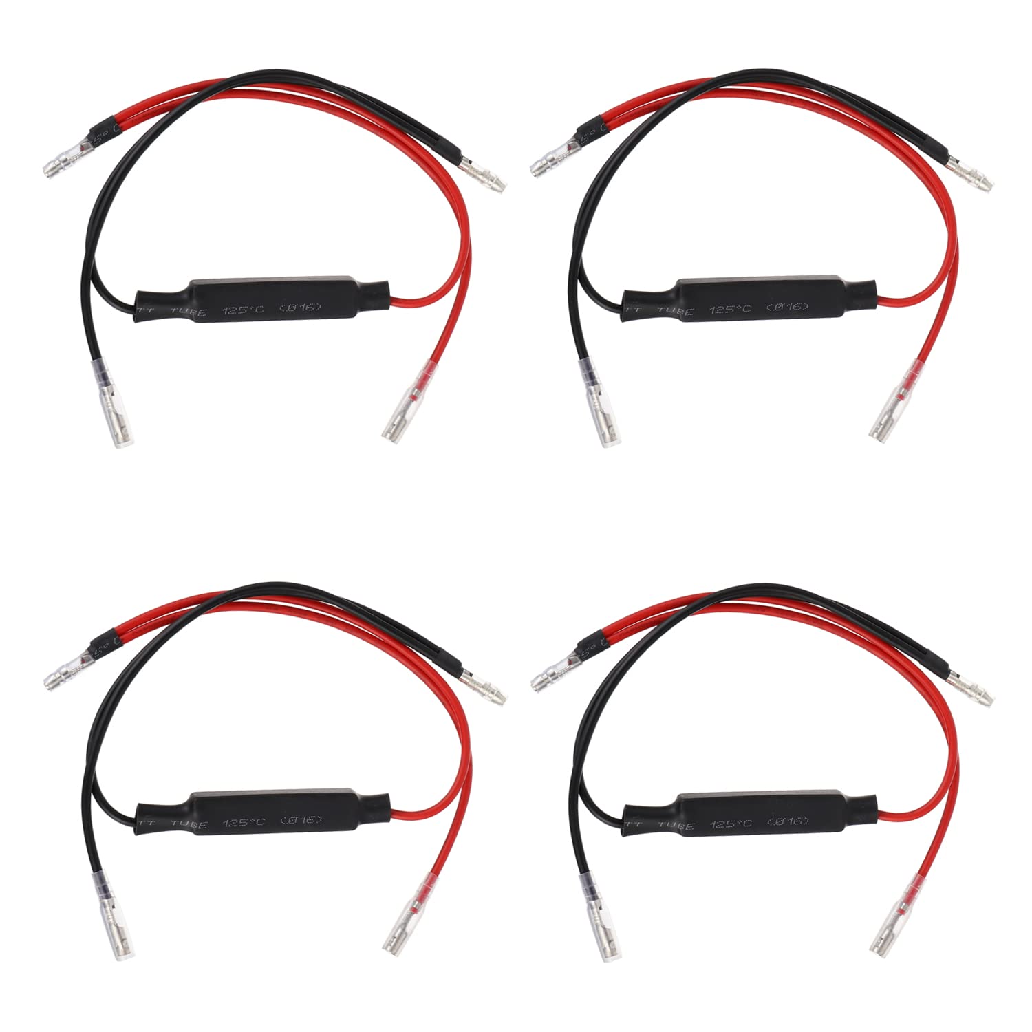 EPLZON 12V 10W Motorrad Lastwiderstand Taschenlampe Blinker Decoder Motorrad Blinkeranzeige Widerstand Adapter Flash Fix Fehler 12V für Motorrad (Packung mit 4 Stück) von EPLZON