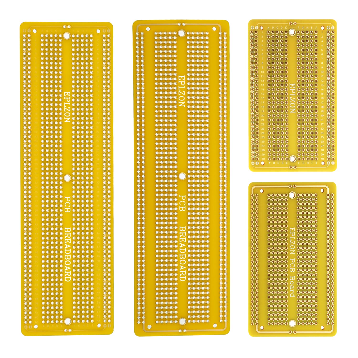 EPLZON 2Stück 6.8"x2.05" & 2Stück 3.5"x2.05" Breadboard Lötbar Prototyp PCB Board Kit für Elektronik Projekte Kompatibel für DIY Lötkreise Projekte Prototyp Board,gelb EPLZON 2Stück 6.8"x2.05" & 2Stück 3.5"x2.05" Breadboard Lötbar Prototyp PCB Board Kit für Elektronik Projekte Kompatibel für DIY Lötkreise Projekte Prototyp Board,gelb von EPLZON