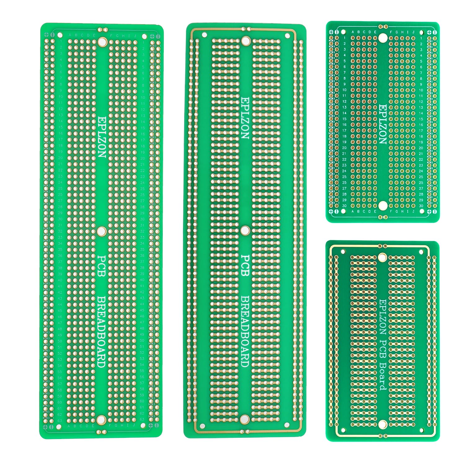 EPLZON 2Stück 6.8"x2.05" & 2Stück 3.5"x2.05" Breadboard Lötbar Prototyp PCB Board Kit für Elektronik Projekte Kompatibel für DIY Lötkreise Projekte Prototyp Board,grün EPLZON 2Stück 6.8"x2.05" & 2Stück 3.5"x2.05" Breadboard Lötbar Prototyp PCB Board Kit für Elektronik Projekte Kompatibel für DIY Lötkreise Projekte Prototyp Board,grün von EPLZON
