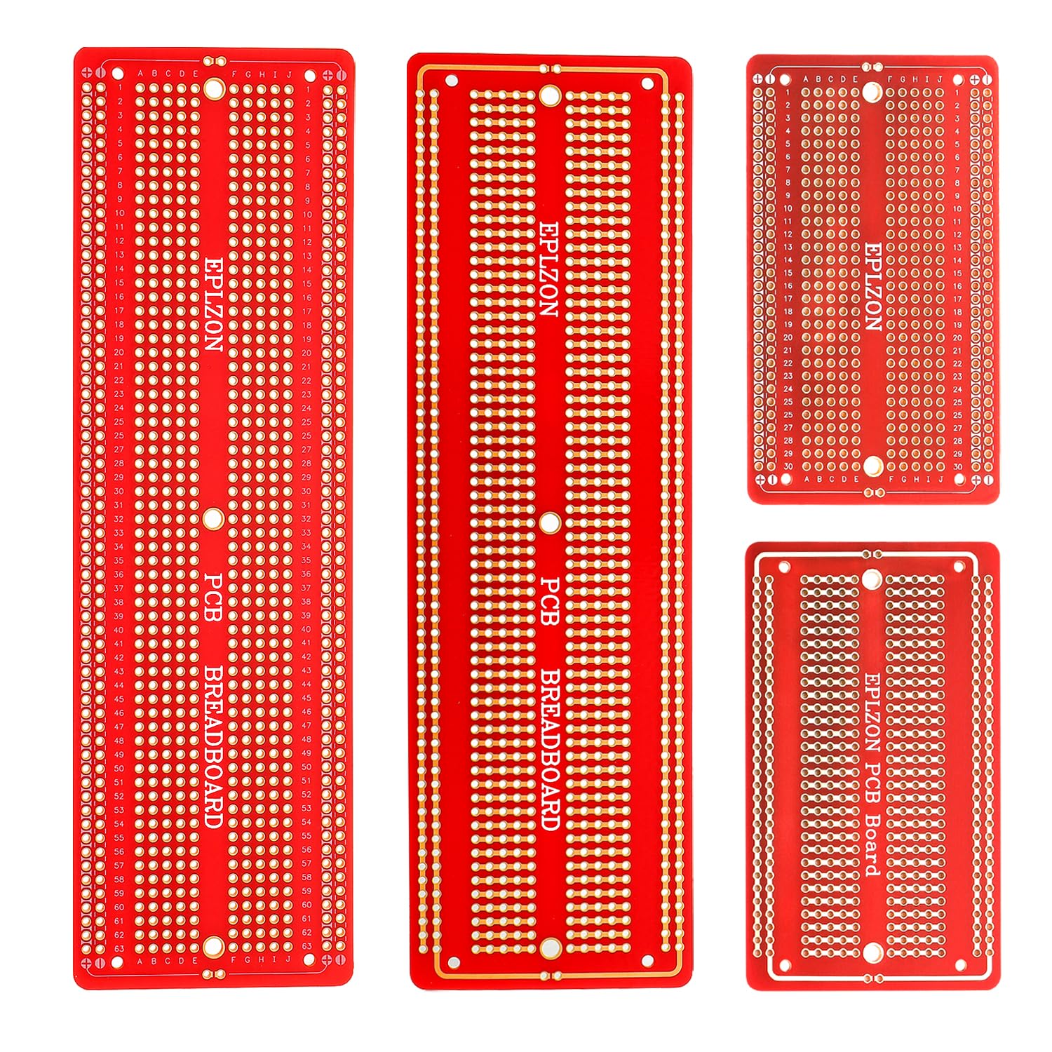 EPLZON 2Stück 6.8"x2.05" & 2Stück 3.5"x2.05" Breadboard Lötbar Prototyp PCB Board Kit für Elektronik Projekte Kompatibel für DIY Lötkreise Projekte Prototyp Board,rot EPLZON 2Stück 6.8"x2.05" & 2Stück 3.5"x2.05" Breadboard Lötbar Prototyp PCB Board Kit für Elektronik Projekte Kompatibel für DIY Lötkreise Projekte Prototyp Board,rot von EPLZON