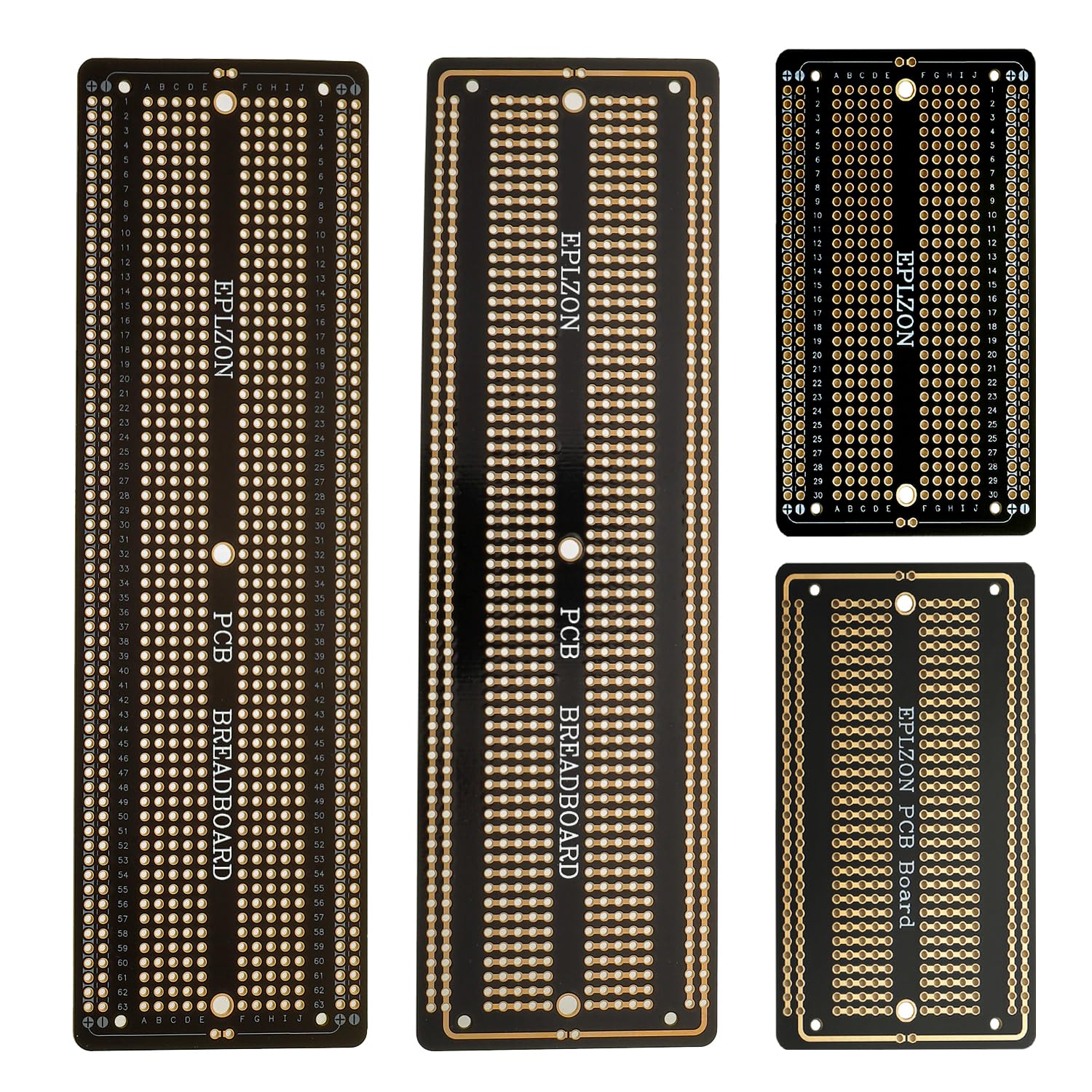EPLZON 2Stück 6.8"x2.05" & 2Stück 3.5"x2.05" Breadboard Lötbar Prototyp PCB Board Kit für Elektronik Projekte Kompatibel für DIY Lötkreise Projekte Prototyp Board,schwarz EPLZON 2Stück 6.8"x2.05" & 2Stück 3.5"x2.05" Breadboard Lötbar Prototyp PCB Board Kit für Elektronik Projekte Kompatibel für DIY Lötkreise Projekte Prototyp Board,schwarz von EPLZON