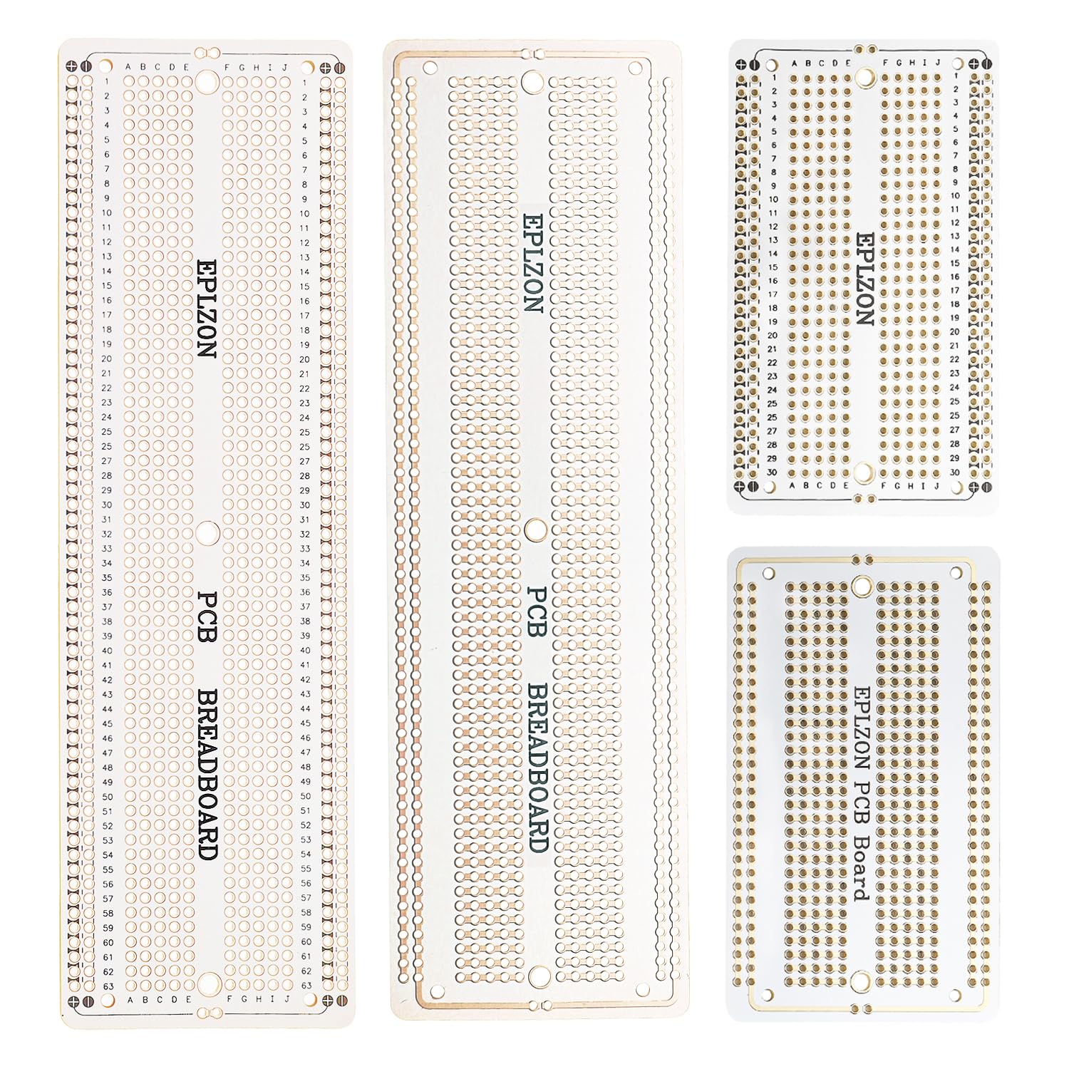 EPLZON 2Stück 6.8"x2.05" & 2Stück 3.5"x2.05" Breadboard Lötbar Prototyp PCB Board Kit für Elektronik Projekte Kompatibel für DIY Lötkreise Projekte Prototyp Board,weiß EPLZON 2Stück 6.8"x2.05" & 2Stück 3.5"x2.05" Breadboard Lötbar Prototyp PCB Board Kit für Elektronik Projekte Kompatibel für DIY Lötkreise Projekte Prototyp Board,weiß von EPLZON