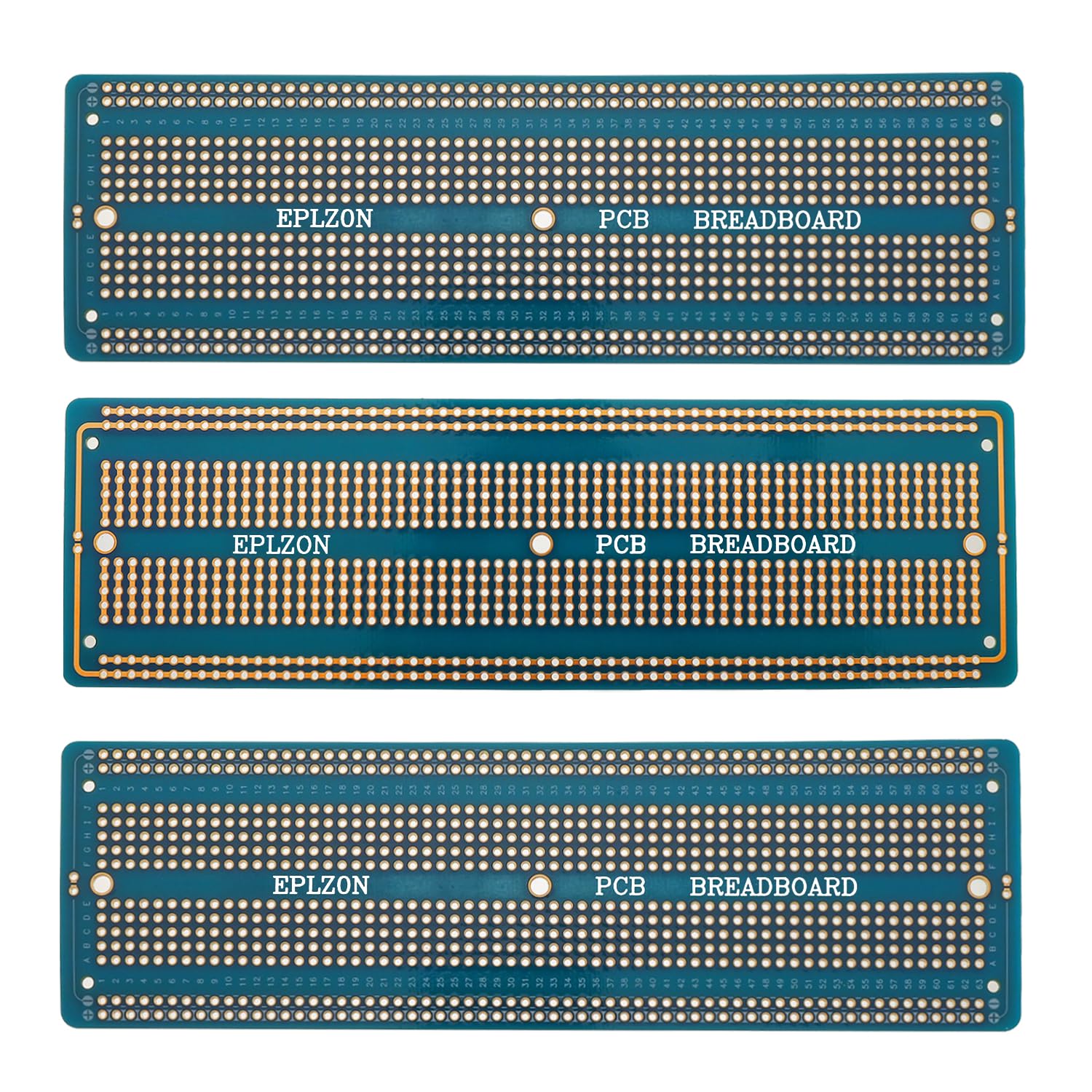 EPLZON 3Stück 6.8"x2.05" Breadboard Lötbar Prototyp PCB Board Kit für Elektronik Projekte Kompatibel für DIY Lötkreise Projekte Prototyp Board,Blau EPLZON 3Stück 6.8"x2.05" Breadboard Lötbar Prototyp PCB Board Kit für Elektronik Projekte Kompatibel für DIY Lötkreise Projekte Prototyp Board,Blau von EPLZON