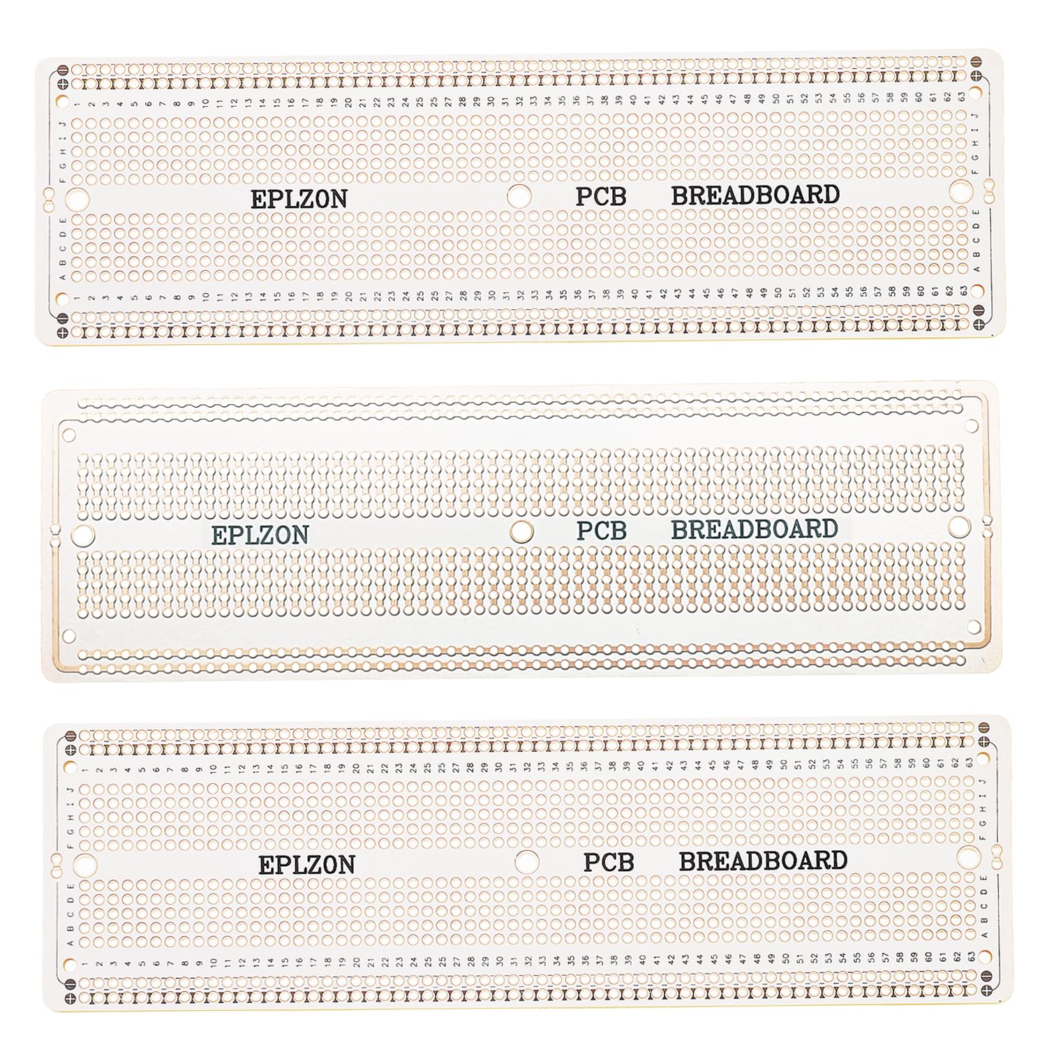EPLZON 3Stück 6.8"x2.05" Breadboard Lötbar Prototyp PCB Board Kit für Elektronik Projekte Kompatibel für DIY Lötkreise Projekte Prototyp Board,weiß EPLZON 3Stück 6.8"x2.05" Breadboard Lötbar Prototyp PCB Board Kit für Elektronik Projekte Kompatibel für DIY Lötkreise Projekte Prototyp Board,weiß von EPLZON