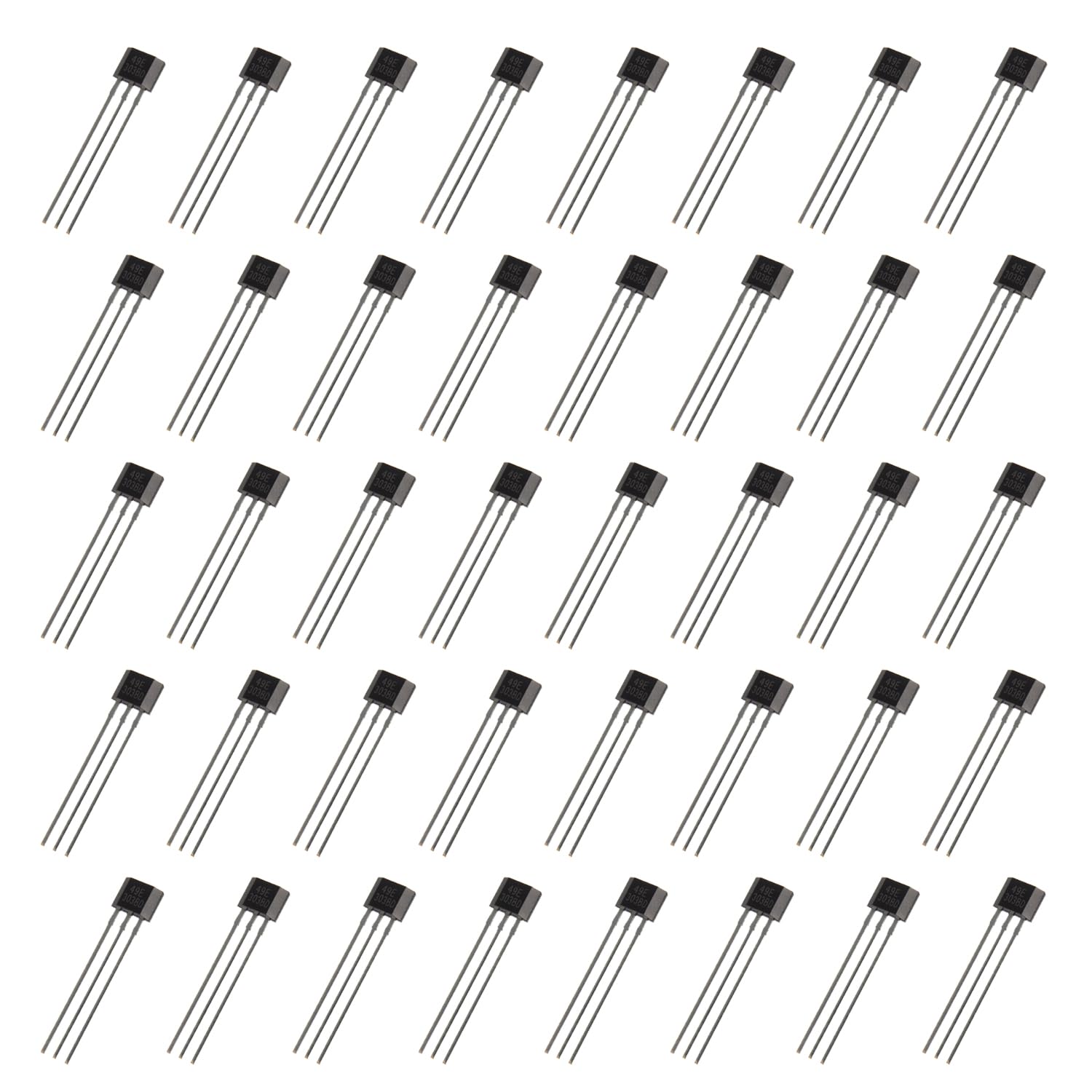EPLZON 49E OH49E SS49E TO-92S Hall-Effekt-Sensor 3-poliger Magnetdetektor für die Reparatur von Elektrofahrzeugmotoren (40 Stück) von EPLZON