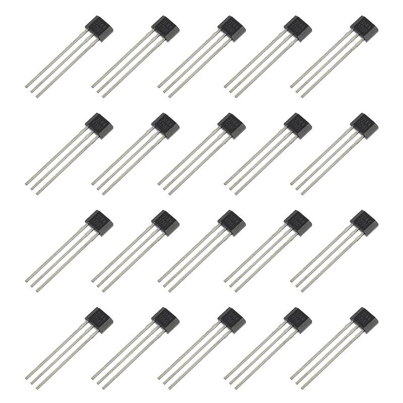 EPLZON A3144 Linearer Hall-Effekt-Sensor 3-poliger Magnetdetektor für Arduino (Packung mit 20 Stück) von EPLZON