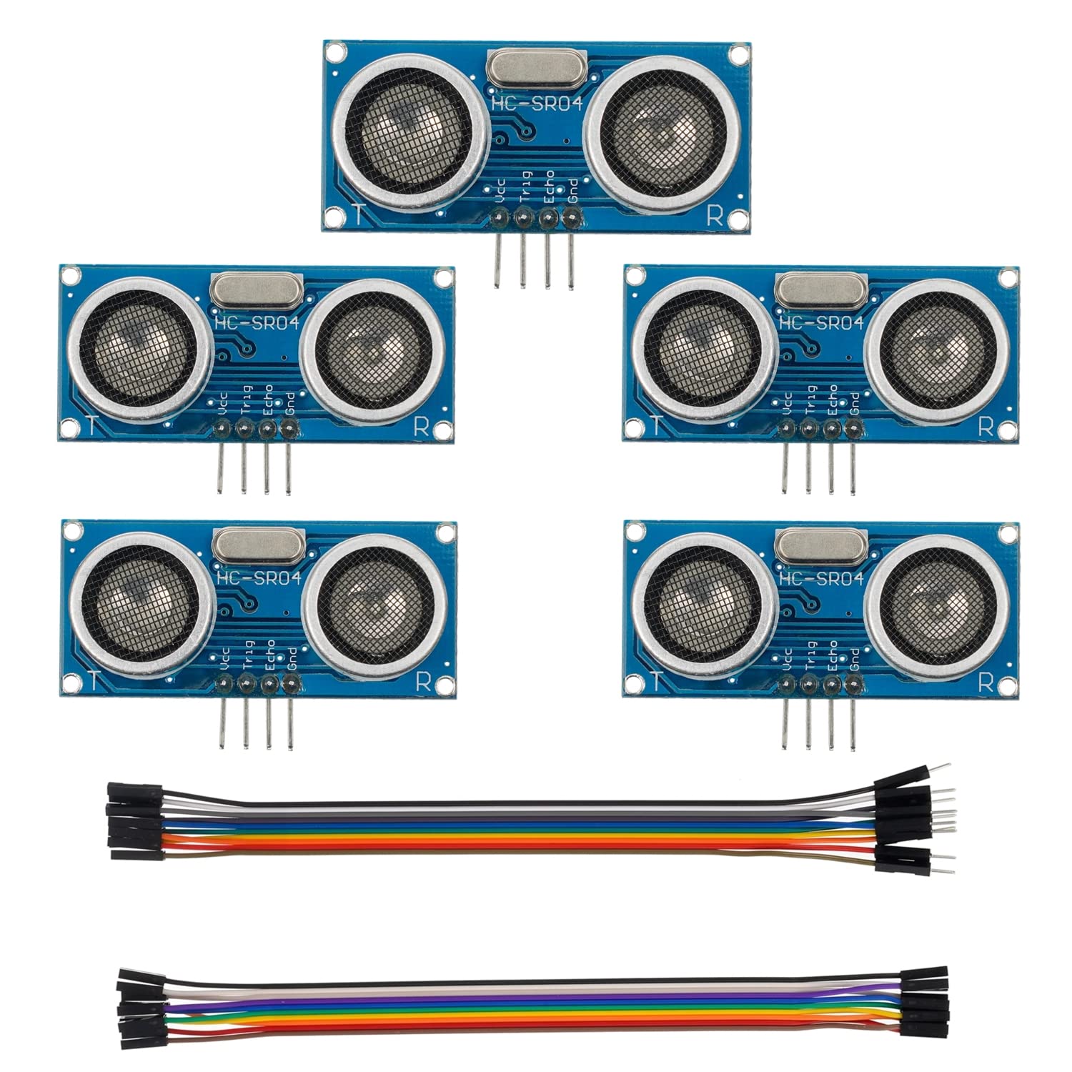 EPLZON HC-SR04 Ultraschallmodul Abstandssensor passend für Arduino UNO MEGA Nano Robot XBee ZigBee (Packung mit 5 Stück) von EPLZON