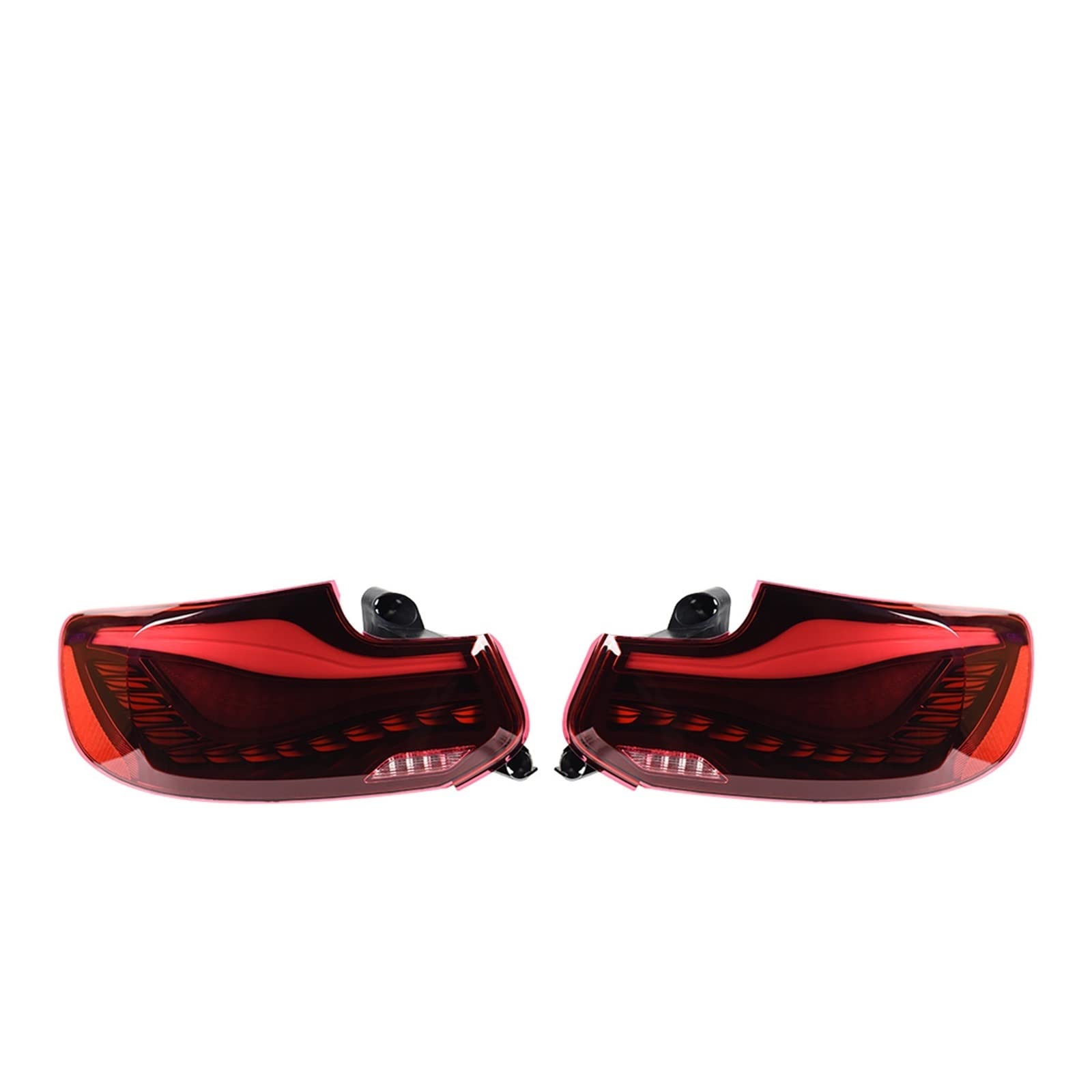 AKD Auto Styling Kompatibel for BMW M2C F22 F23 F87 218 220i 2014-2022 LED Dynamische Signal Rücklicht DRL Bremse Reverse Auto Zubehör(Red one set) von EPNYWJTE