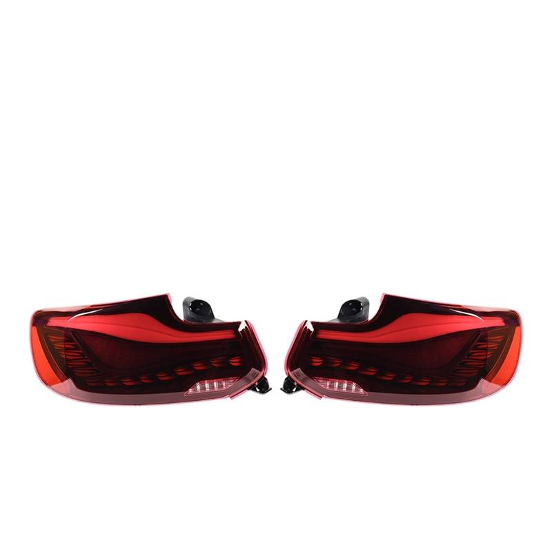 AKD Auto Styling Kompatibel for BMW M2C F22 F23 F87 218 220i 2014-2022 LED Dynamische Signal Rücklicht DRL Bremse Reverse Auto Zubehör(Red one set) von EPNYWJTE