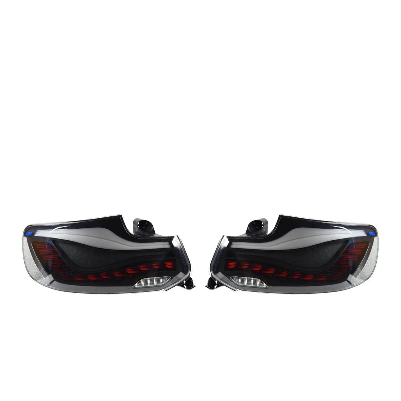 AKD Auto Styling Kompatibel for BMW M2C F22 F23 F87 218 220i 2014-2022 LED Dynamische Signal Rücklicht DRL Bremse Reverse Auto Zubehör(Smoke Red one set) von EPNYWJTE