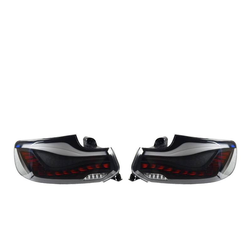 AKD Auto Styling Kompatibel for BMW M2C F22 F23 F87 218 220i 2014-2022 LED Dynamische Signal Rücklicht DRL Bremse Reverse Auto Zubehör(Smoke Red one set) von EPNYWJTE
