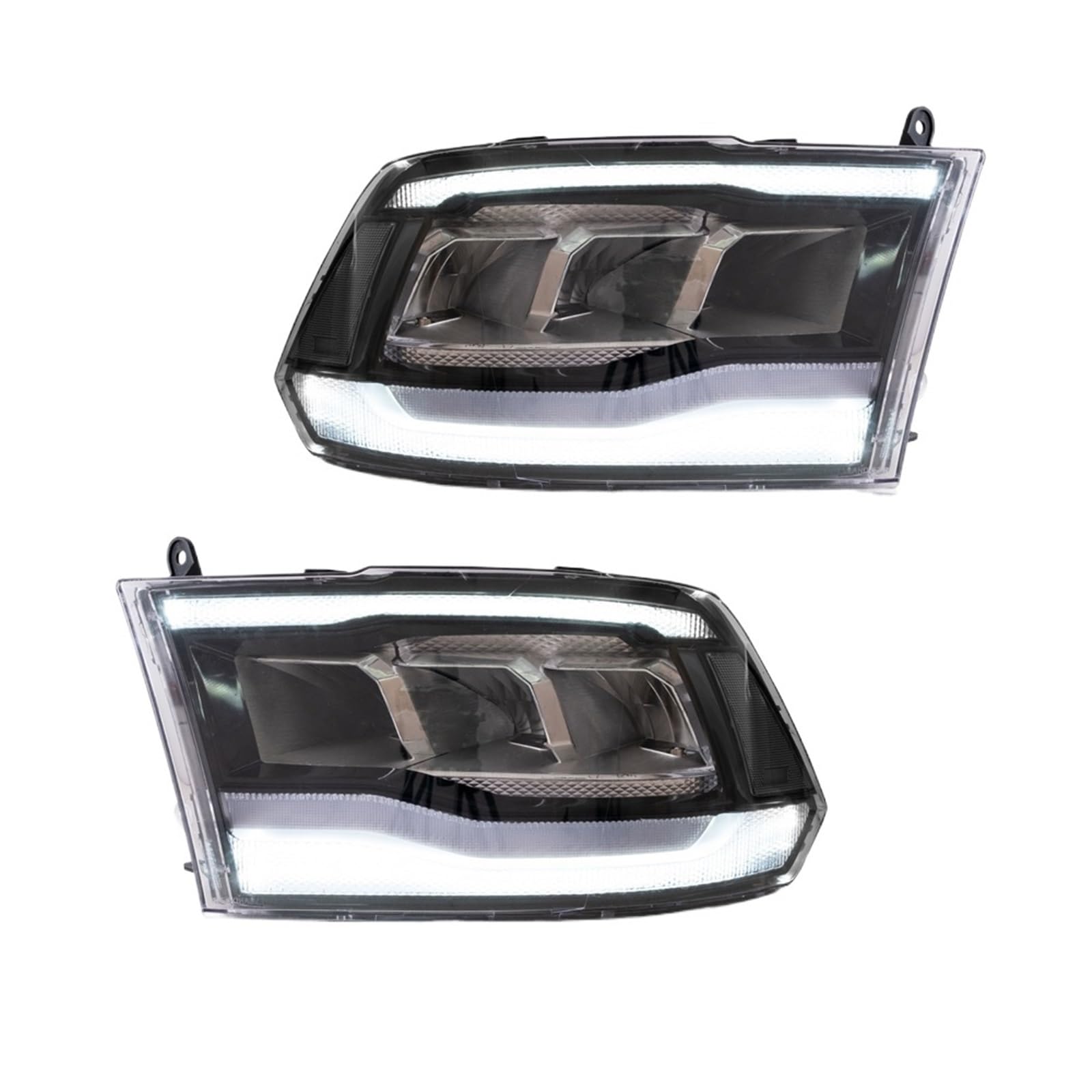 Auto Led Licht Auto Kompatibel for Kopf Lampe Kompatibel for DODGE RAM1500/2500/3500 2009-2018/RAM1500 KLASSISCHE 2019-2021 H7 Led H7 Luces Led 12v(A) von EPNYWJTE