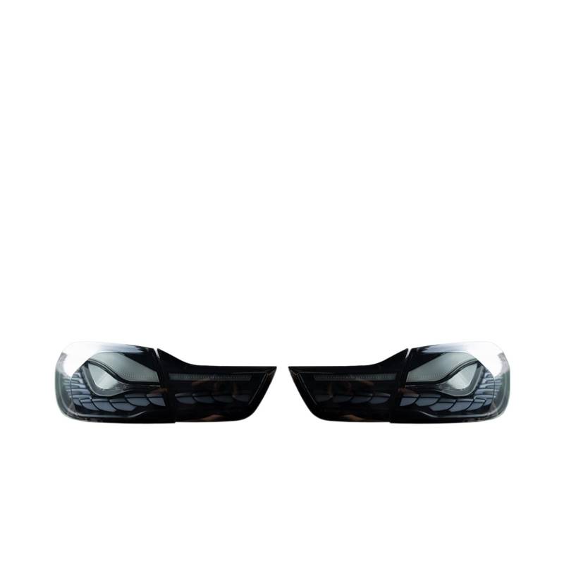 Auto Lichter Kompatibel for BMW F32 Rücklicht 2012-2019 F82 LED Rücklicht F36 M4 GTS 428i 435i DRL Dynamisches Signal Automotive Zubehör(Smoke) von EPNYWJTE