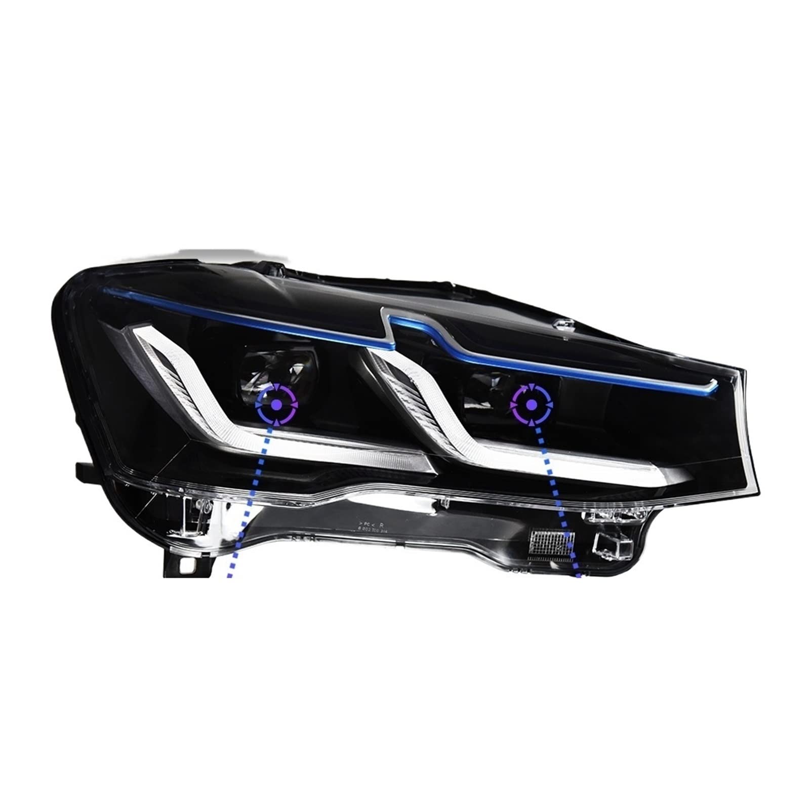 Auto Lichter Kompatibel for BMW X3 F25 LED Scheinwerfer Projektor Objektiv 2010-2016 X4 F26 Kopf Lampe Vorne DRL Signal Automotive Zubehör(For 2010-2013) von EPNYWJTE