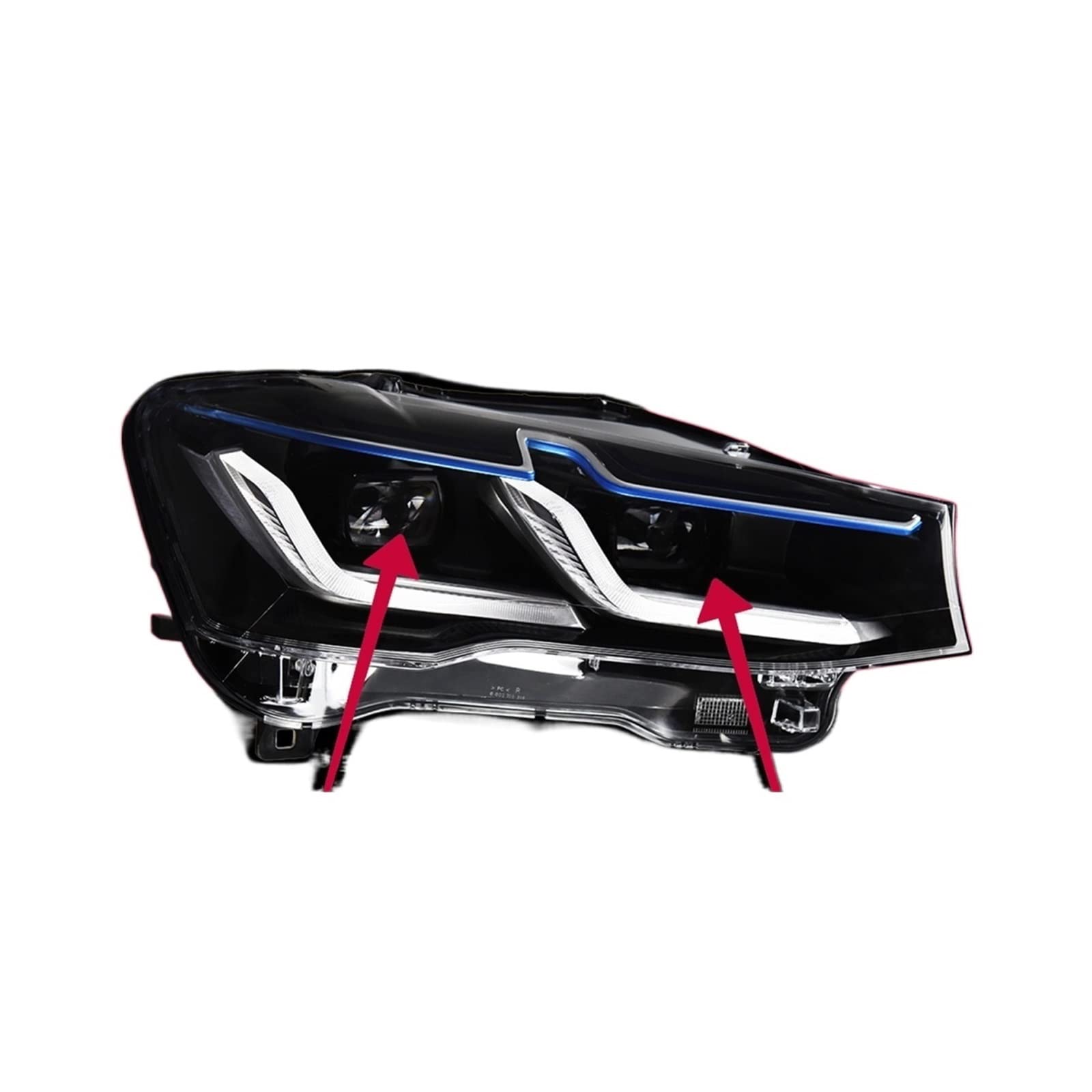 Auto Lichter Kompatibel for BMW X3 F25 LED Scheinwerfer Projektor Objektiv 2010-2016 X4 F26 Kopf Lampe Vorne DRL Signal Automotive Zubehör(For 2014-2017,Left Hand Drive) von EPNYWJTE