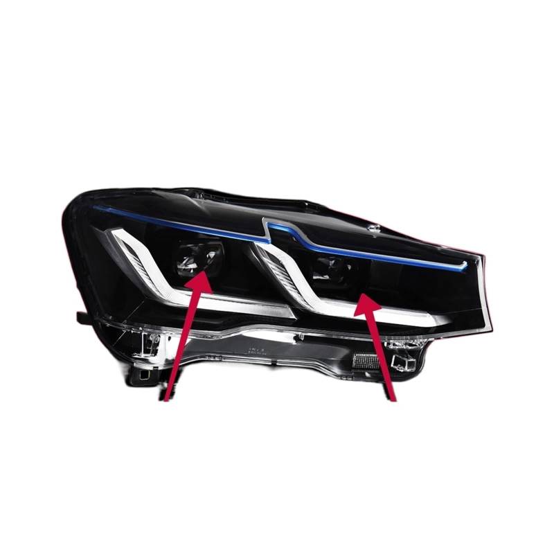 Auto Lichter Kompatibel for BMW X3 F25 LED Scheinwerfer Projektor Objektiv 2010-2016 X4 F26 Kopf Lampe Vorne DRL Signal Automotive Zubehör(For 2014-2017,Left Hand Drive) von EPNYWJTE