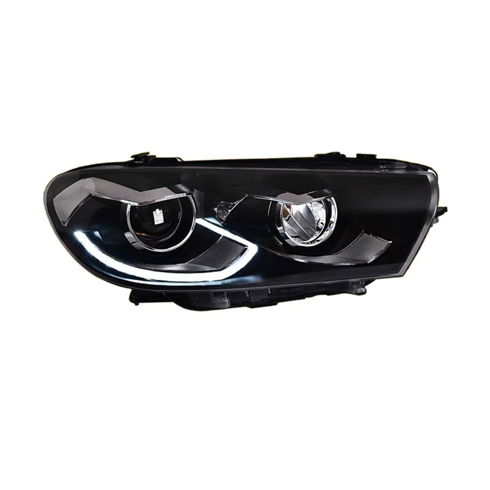 Auto Styling Kompatibel for VW Scirocco LED Scheinwerfer 2008-2018 Scirocco Kopf Lampe LED DRL Projektor Objektiv Fern strahl Auto Zubehör(LED) von EPNYWJTE