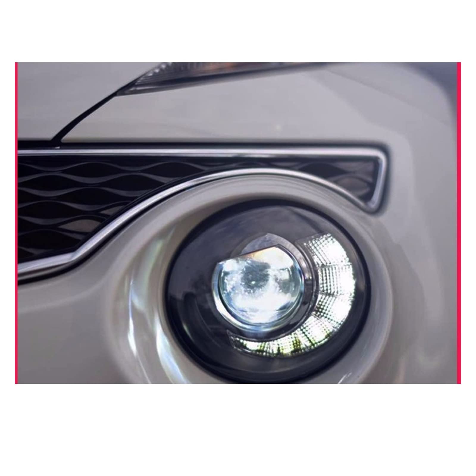 Auto-Styling Kompatibel für Nissan JUKE Scheinwerfer 2013 2014 2015-2018 ESQ Scheinwerfer Scheinwerfer DRL Projektor Scheinwerfer H7(4300K,35W) von EPNYWJTE