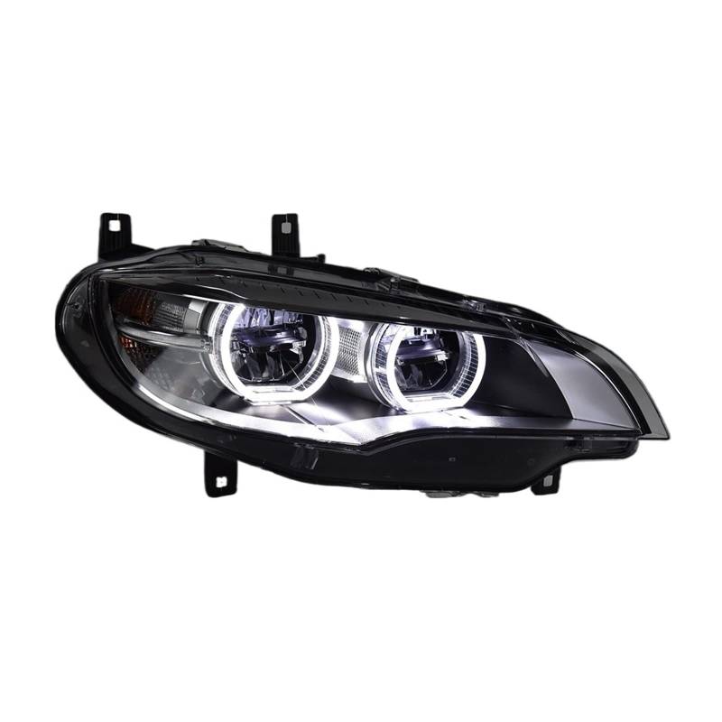 Auto-Styling-Kopflampe kompatibel for BMW X6 Scheinwerfer 2007–2013 E71 LED-Scheinwerferprojektor AngelEye DRL Signal Kfz-Zubehör von EPNYWJTE
