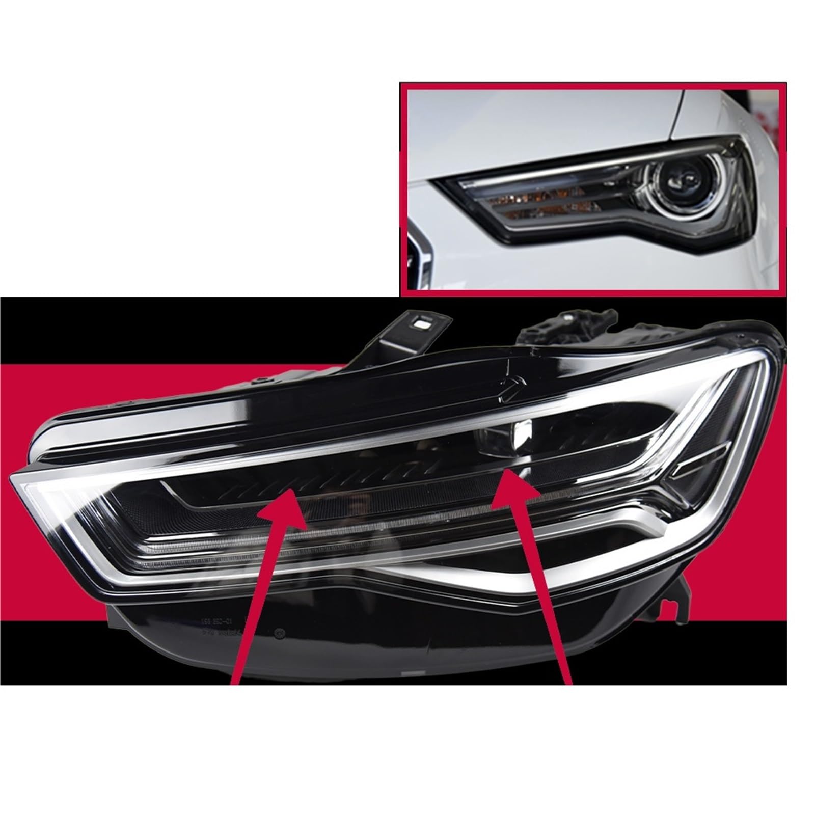 Auto Styling Scheinwerfer Kompatibel for A6 A6L C7 2012-2018 LED Scheinwerfer DRL Kopf Lampe Led Projektor Automotive zubehör(2016-2018 Dynamic) von EPNYWJTE
